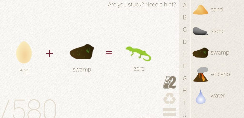 how to make a lizard in little alchemy 