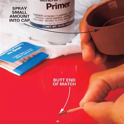 how to fix paint chips on car