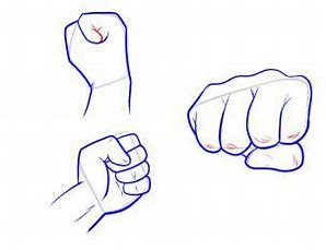 How to draw a fist