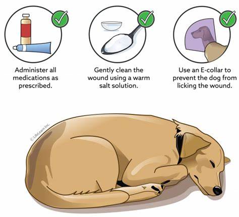 how to clean a dog wound 